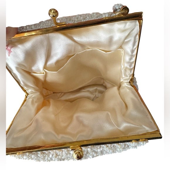 Sub Vintage Walborg Cream Beaded Purse 1930-40\'s